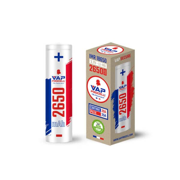 accu Vap Procell IMR 18650 Power 2650 mAh batterie cigarette électronique 2