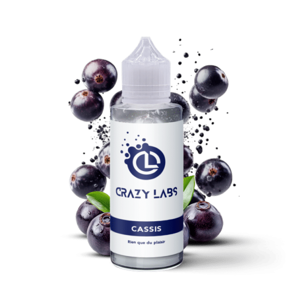 e-liquide Cassis 100 ml Crazy Labs fruit noir cassis intense