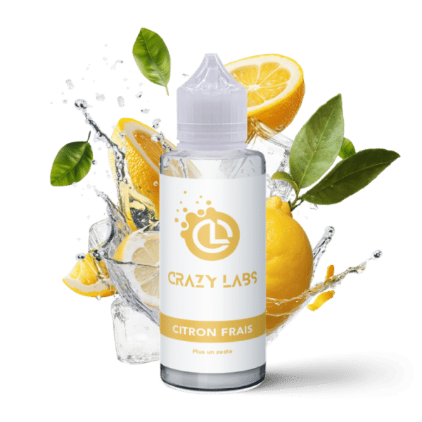 e-liquide Citron Frais 100 ml Crazy Labs citron acidulé frais