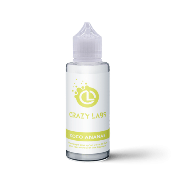 e-liquide Coco Ananas 100 ml Crazy Labs noix de coco ananas tropical