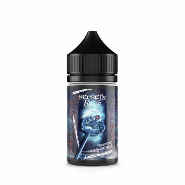Concentré Blue Key 30 ml Secret’s Keys : arôme DIY framboise et framboise bleue, recette fruitée équilibrée, dosage dès 9 %.