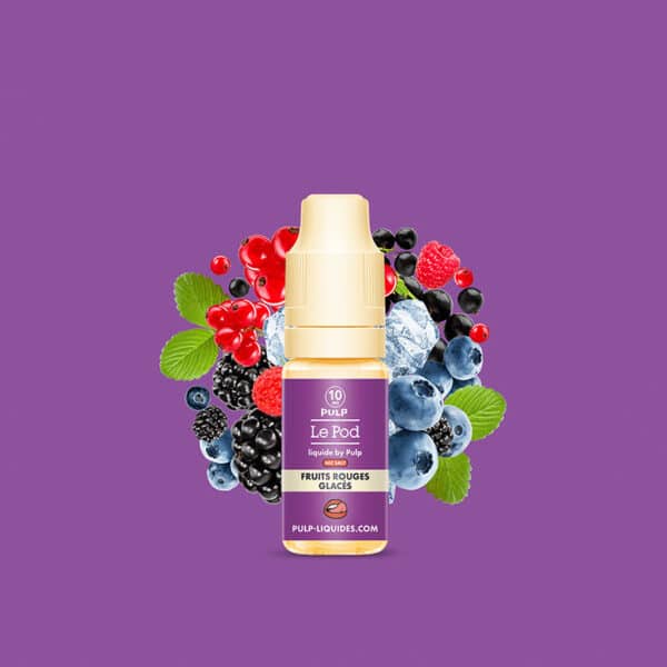 e-liquide Fruits Rouges Glacés 10 ml Le Pod Liquide by Pulp sels de nicotine