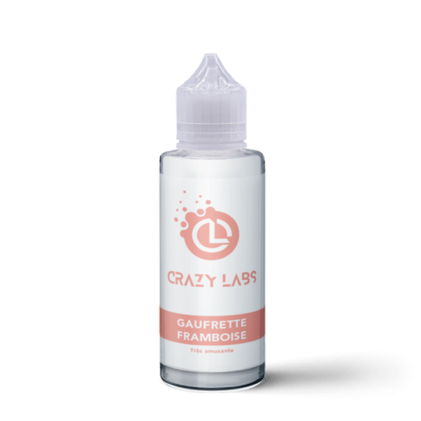 e-liquide Gaufrette Framboise 100 ml Crazy Labs dessert gourmand fruité