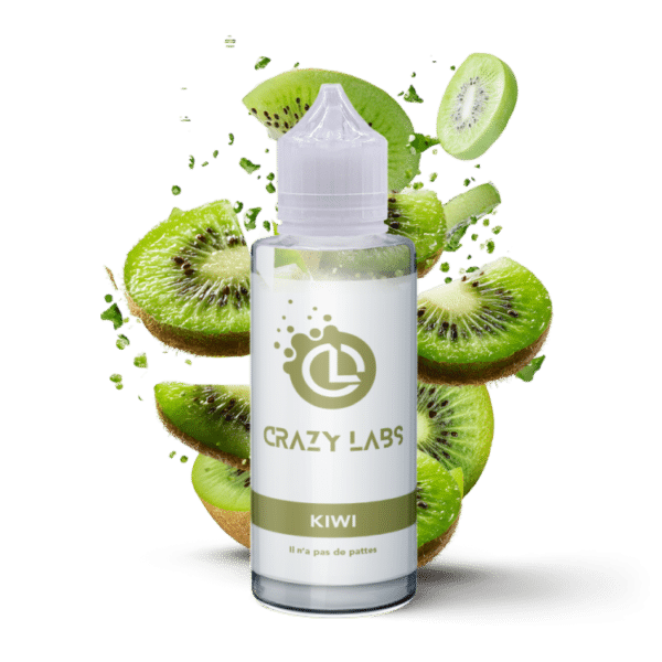 e-liquide Kiwi 100 ml Crazy Labs fruit kiwi juteux acidulé