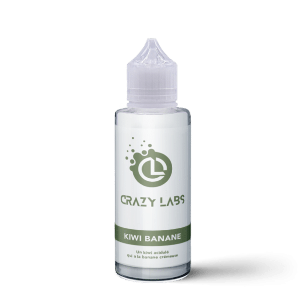 e-liquide Kiwi Banane 100 ml Crazy Labs fruité doux kiwi banane