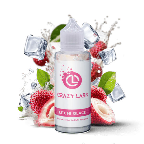 e-liquide Litchi Glacé 100 ml Crazy Labs fruit exotique frais