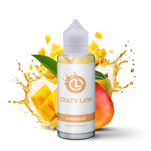 e-liquide Mangue 100 ml Crazy Labs fruit exotique mangue juteuse