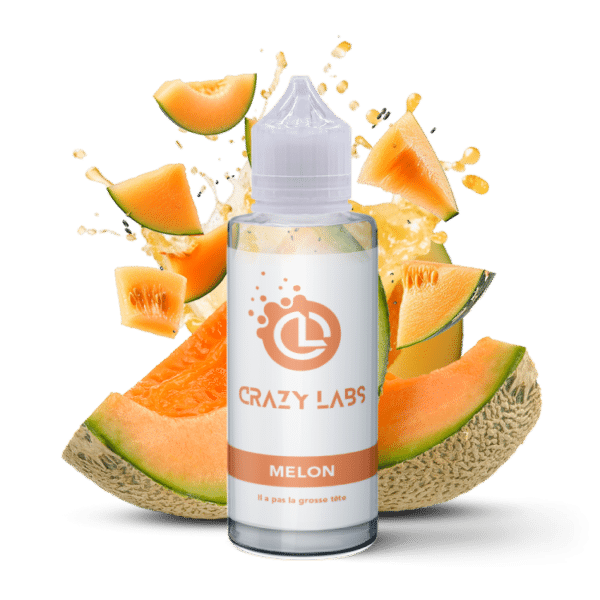 e-liquide Melon 100 ml Crazy Labs fruit melon juteux et sucré