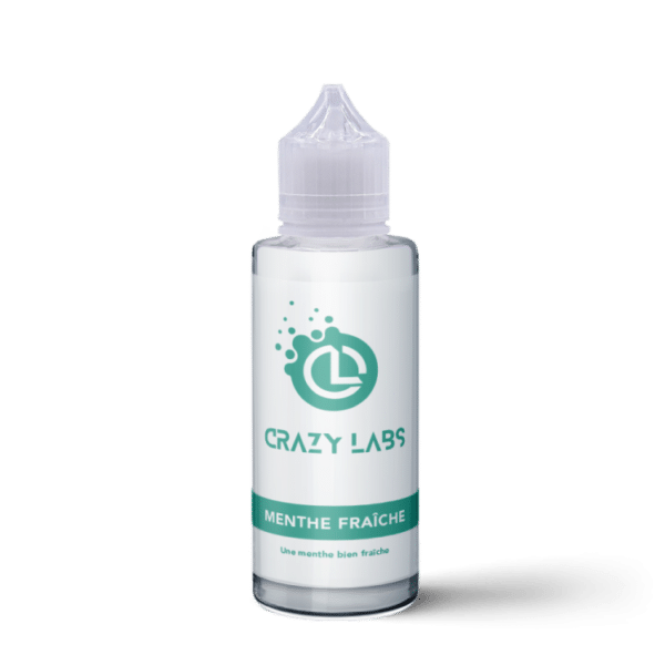 e-liquide Menthe Fraîche 100 ml Crazy Labs menthe intense et rafraîchissante