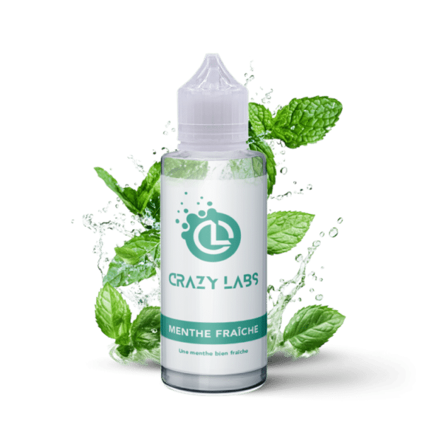 e-liquide Menthe Fraîche 100 ml Crazy Labs menthe intense et rafraîchissante