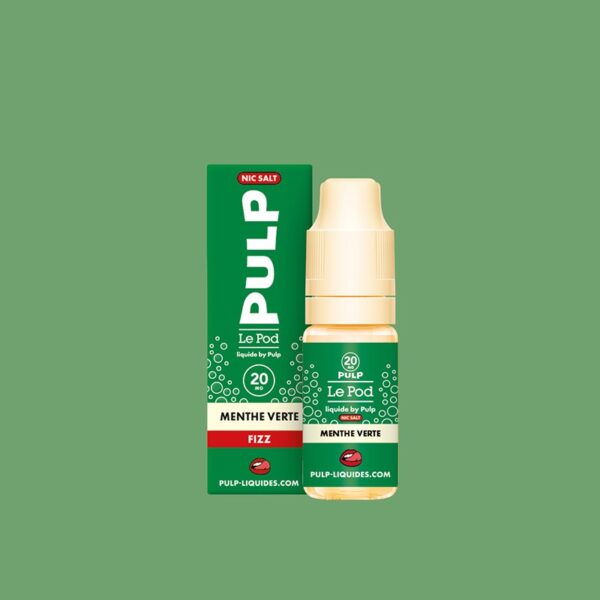 e-liquide Menthe Verte 10 ml Le Pod Liquide by Pulp sels de nicotine