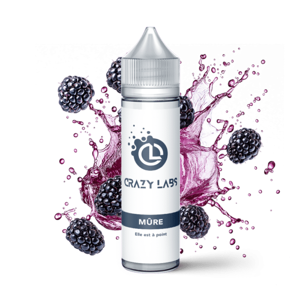 E-liquide Mûre 75ml Crazy Labs 1 mure_50ml_crazylabs_mockup_saveurs