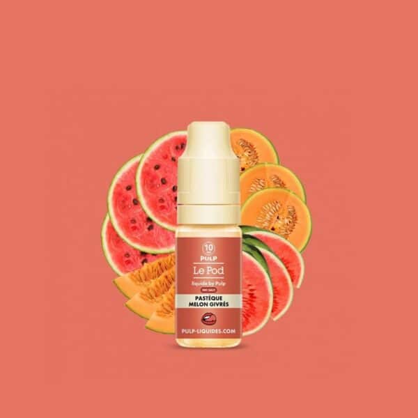 e-liquide Pastèque Melon Glacés 10 ml Le Pod Liquide by Pulp sels de nicotine