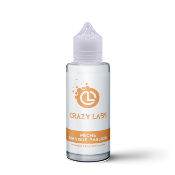 e-liquide Pêche Mangue Passion 100 ml Crazy Labs fruits exotiques pêche mangue passion