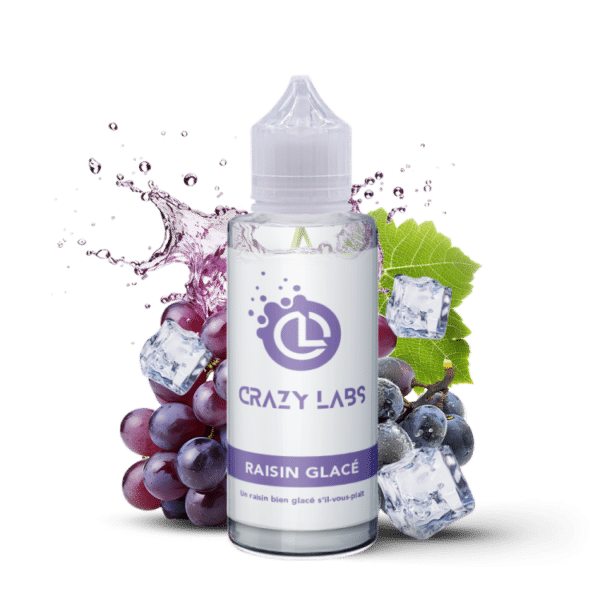 e-liquide Raisin Glacé 100 ml Crazy Labs raisin frais et glacé