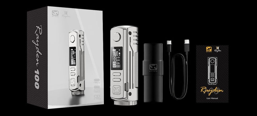 Inclus dans la boite de la BD Vape Rayden 100 box