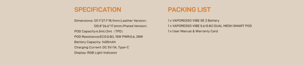 Test du Vibe SE 2 Vaporesso : notre avis sur ce pod pour débuter 1 image 1