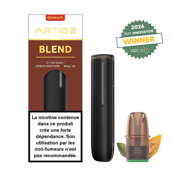 Kit Pod Artio 2 Blend Tobacco 900 mAh 2 ml - OXVA 1 puff-artio-2-blend-tobacco-900mah-2ml-oxva