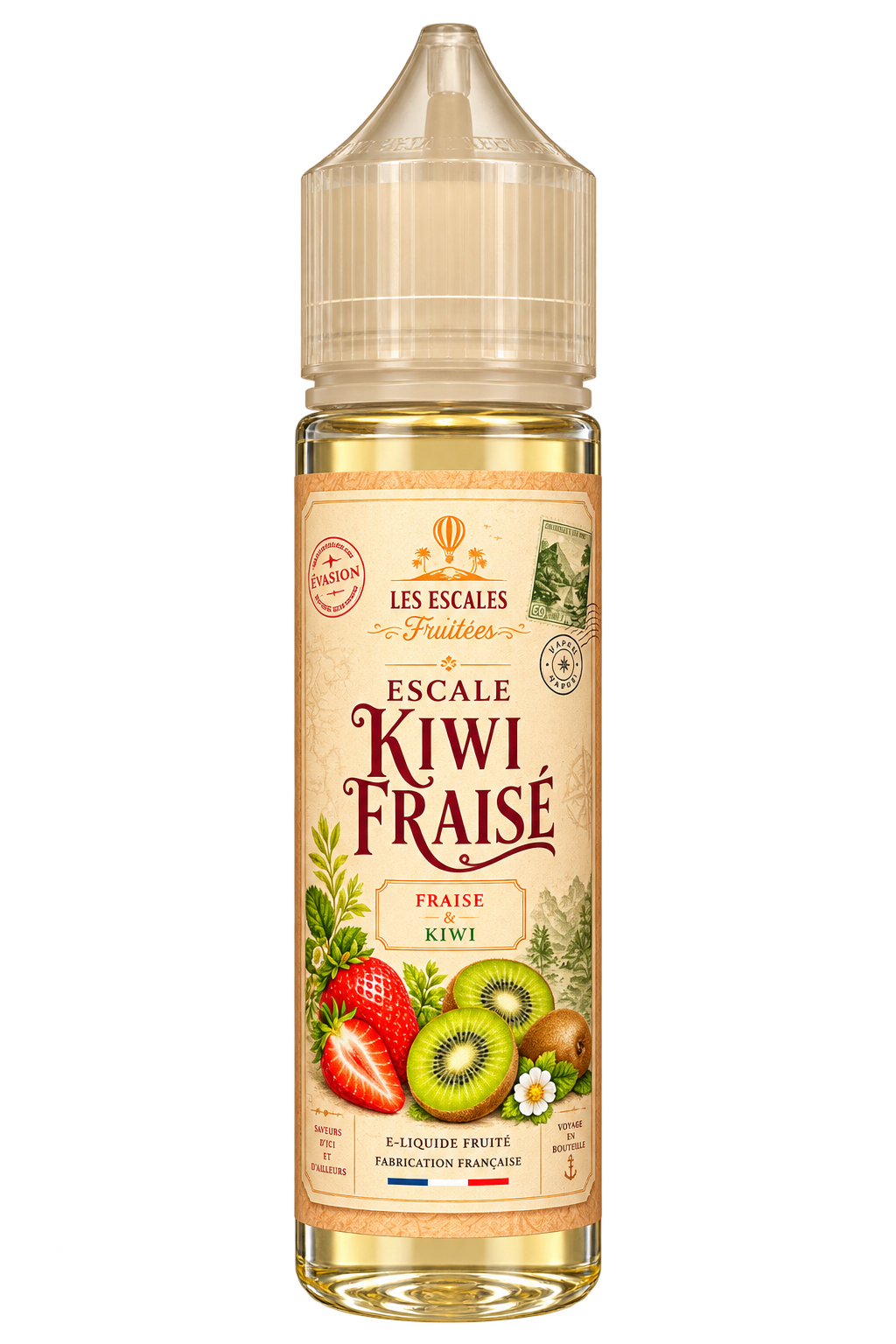 Escale Kiwi Fraisé 50 ml - Les Escales Fruitées par SDV LABS
